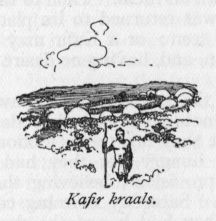 Kafir kraals.