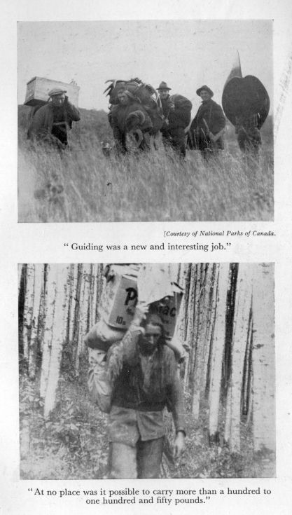"Guiding was a new and interesting job." <I>Courtesy of National Parks of Canada.