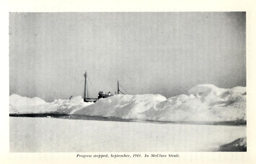 Progress stopped, September 1944. In McClure Strait.