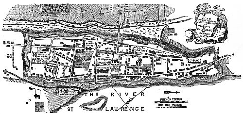 PLAN OF MONTREAL IN 1759.