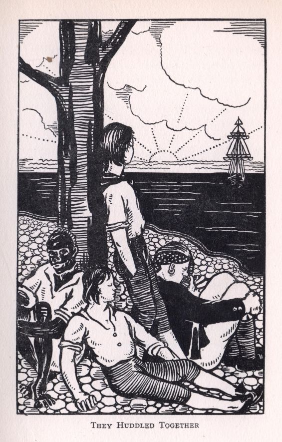 THEY HUDDLED TOGETHER