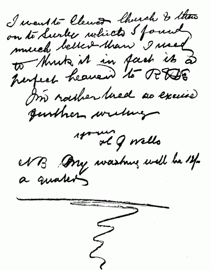 Hand-written note