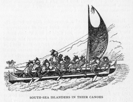 SOUTH-SEA ISLANDERS IN THEIR CANOES