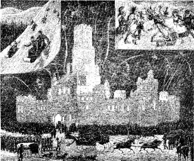 Winter Sports in Montreal in 1884, with a Picture of One
of the Ice Palaces.